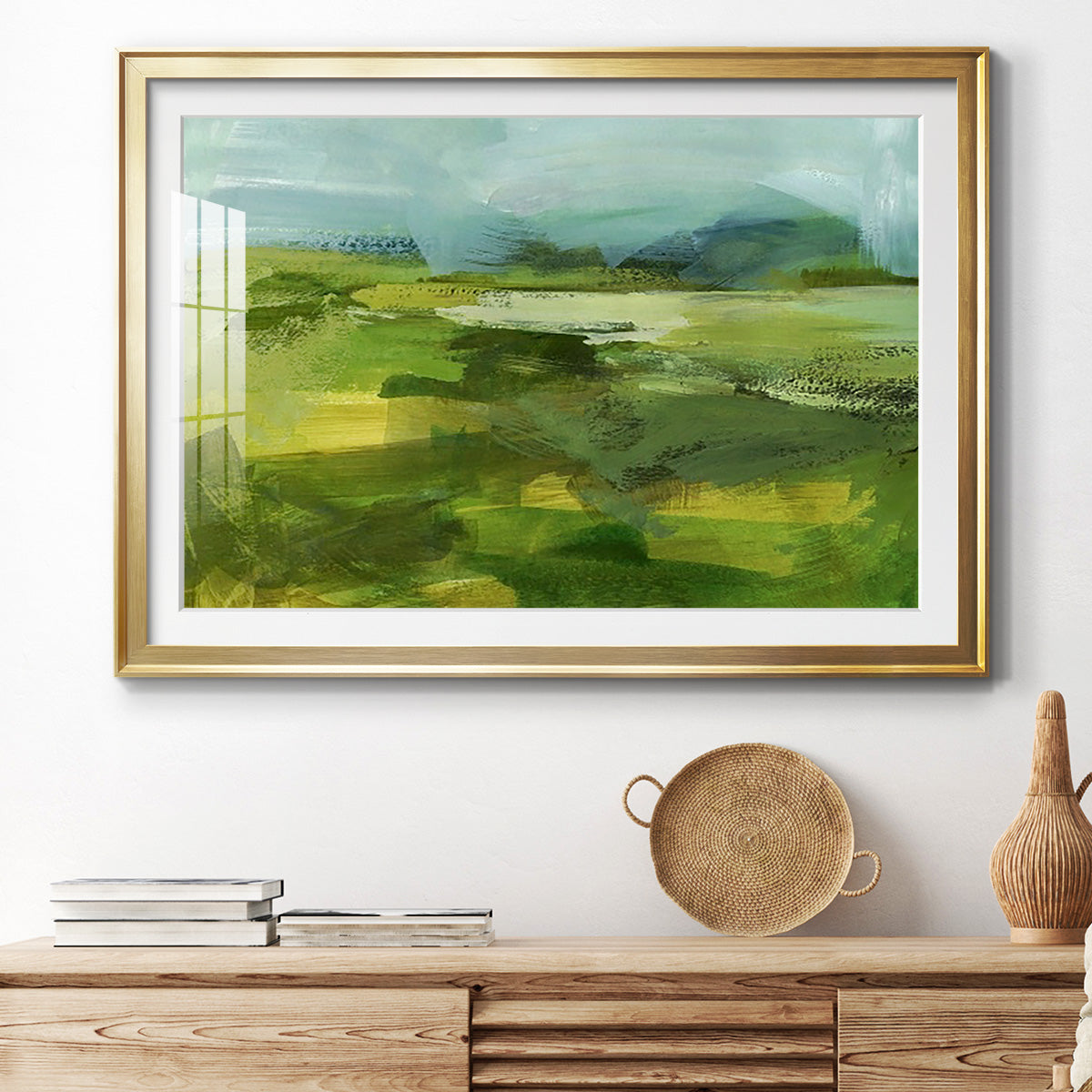 Emerald View IV Premium Framed Print - Ready to Hang