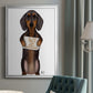 Love and Dachshund - Modern Framed Canvas Print