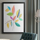 Color Pop Leaves I - Modern Framed Canvas Print