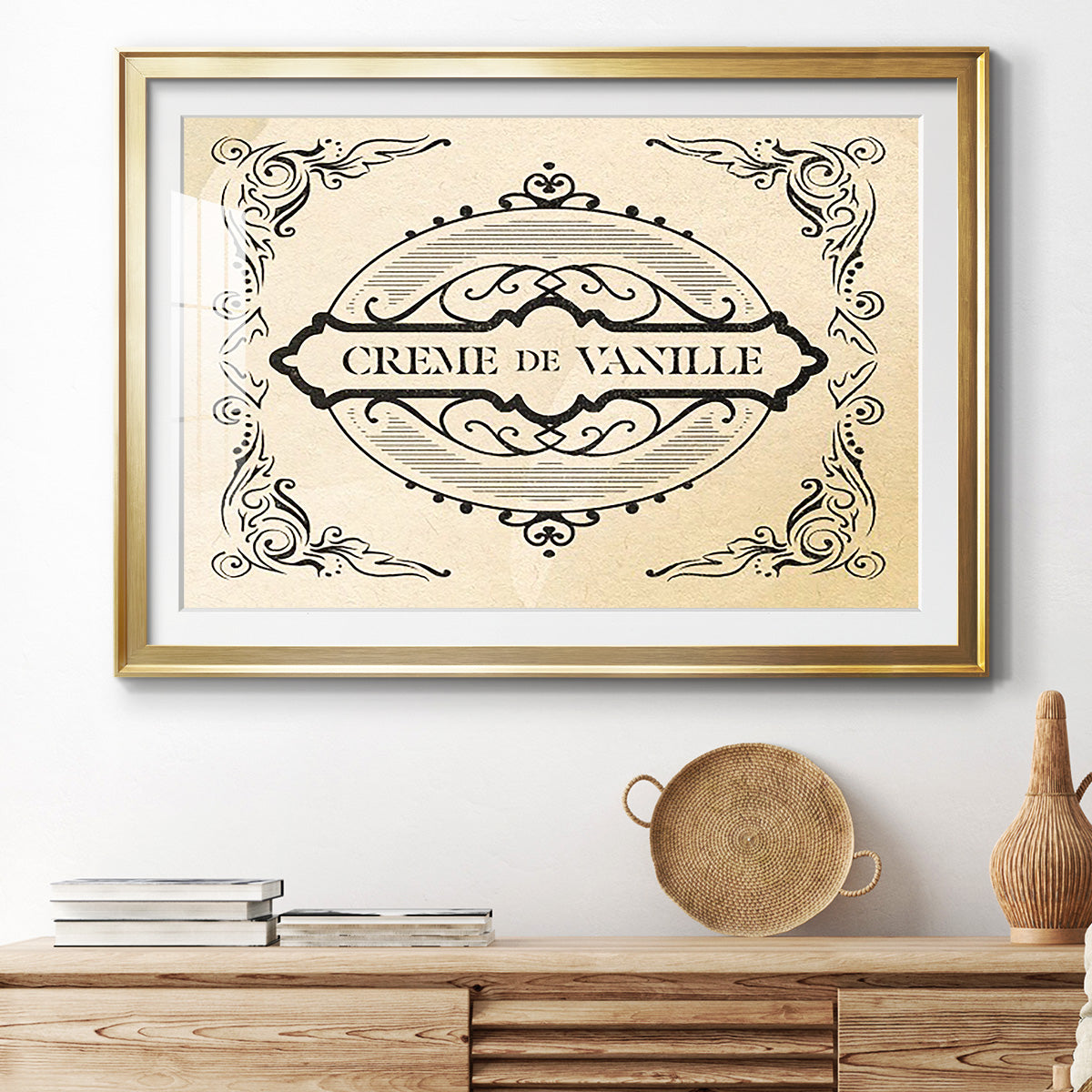 Antique French Label II - Modern Framed Art Print