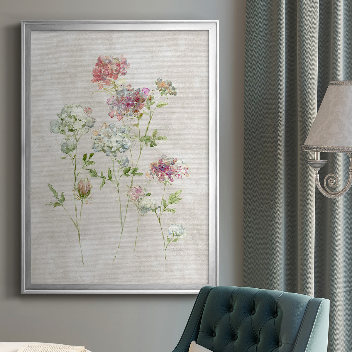 Soft Lace I - Modern Framed Canvas Print