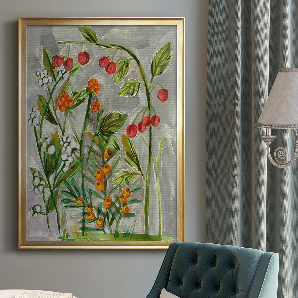 Dear Nature I - Modern Framed Canvas Print