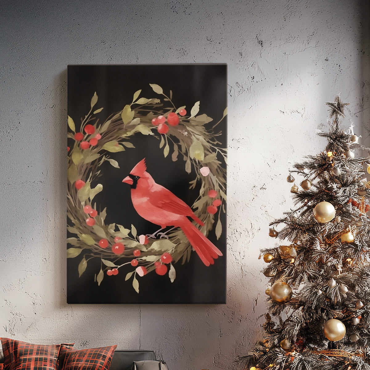 Candlelit Sleigh Serenade - Canvas Art Print