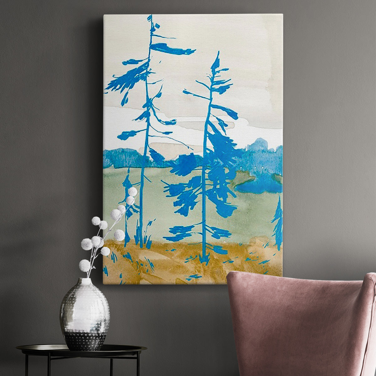 Cerulean Spruce I - Canvas Art Print