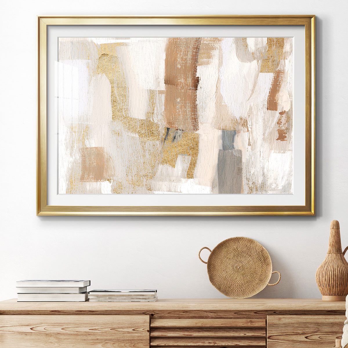 Gold Quartz I Premium Framed Print - Ready to Hang