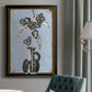 Graphic Flowers in Vase I - Modern Framed Canvas Print