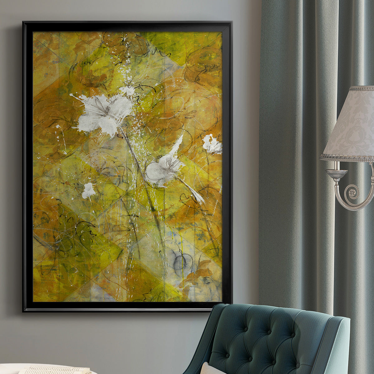 Beauty Amidst Chaos - Modern Framed Canvas Print