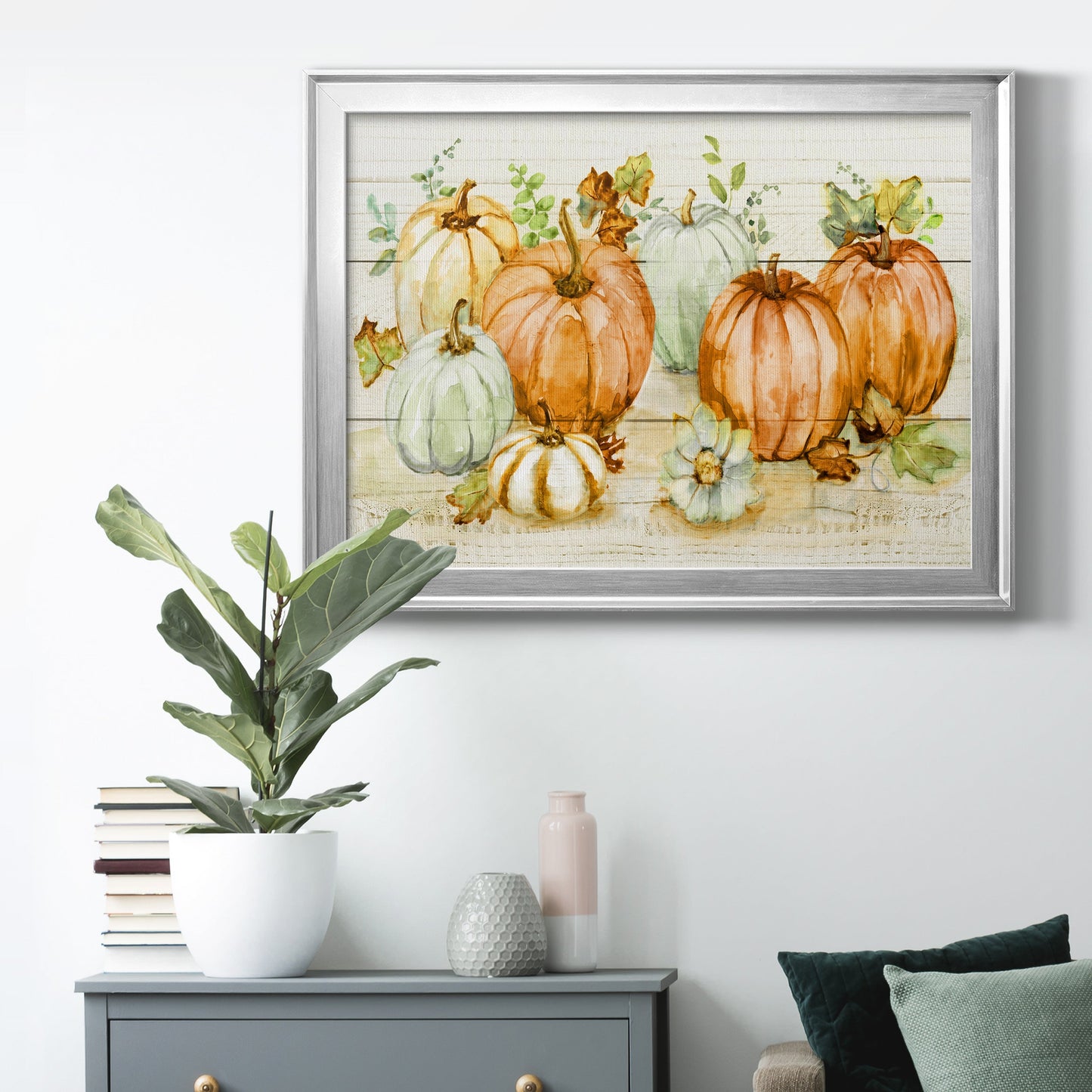 Harvest Pumpkins Premium Classic Framed Canvas - Ready to Hang