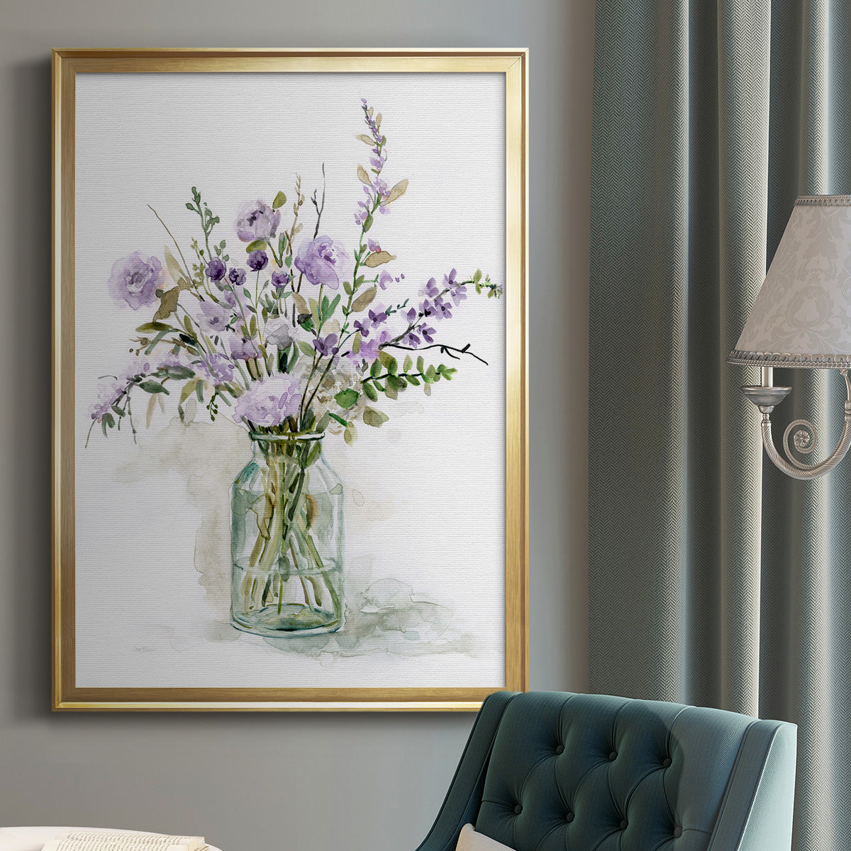 Purple Passion I - Modern Framed Canvas Print