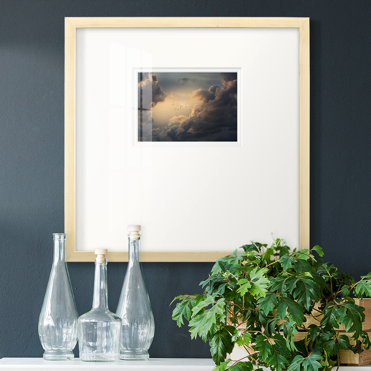 Soaring High Above- Premium Framed Print Double Matboard