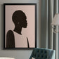 Pink Silhouette II - Modern Framed Canvas Print