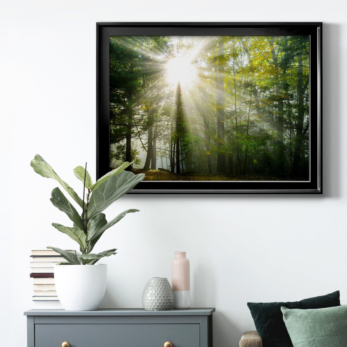 Light and Trees II Premium Classic Framed Canvas - Ready to Hang