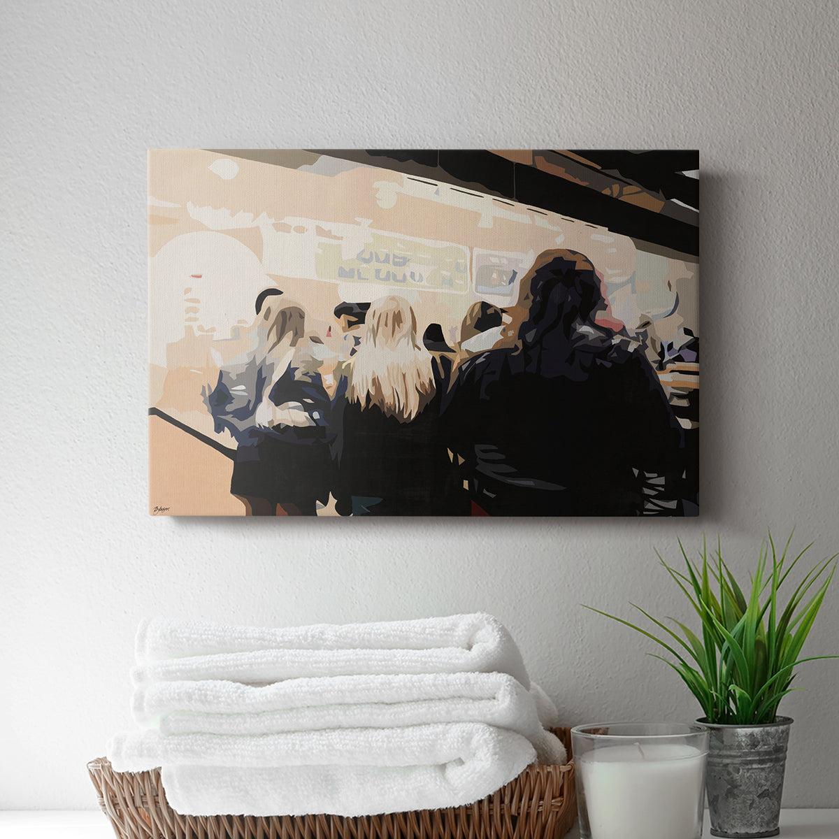 Late Night Queue - Canvas Art Print
