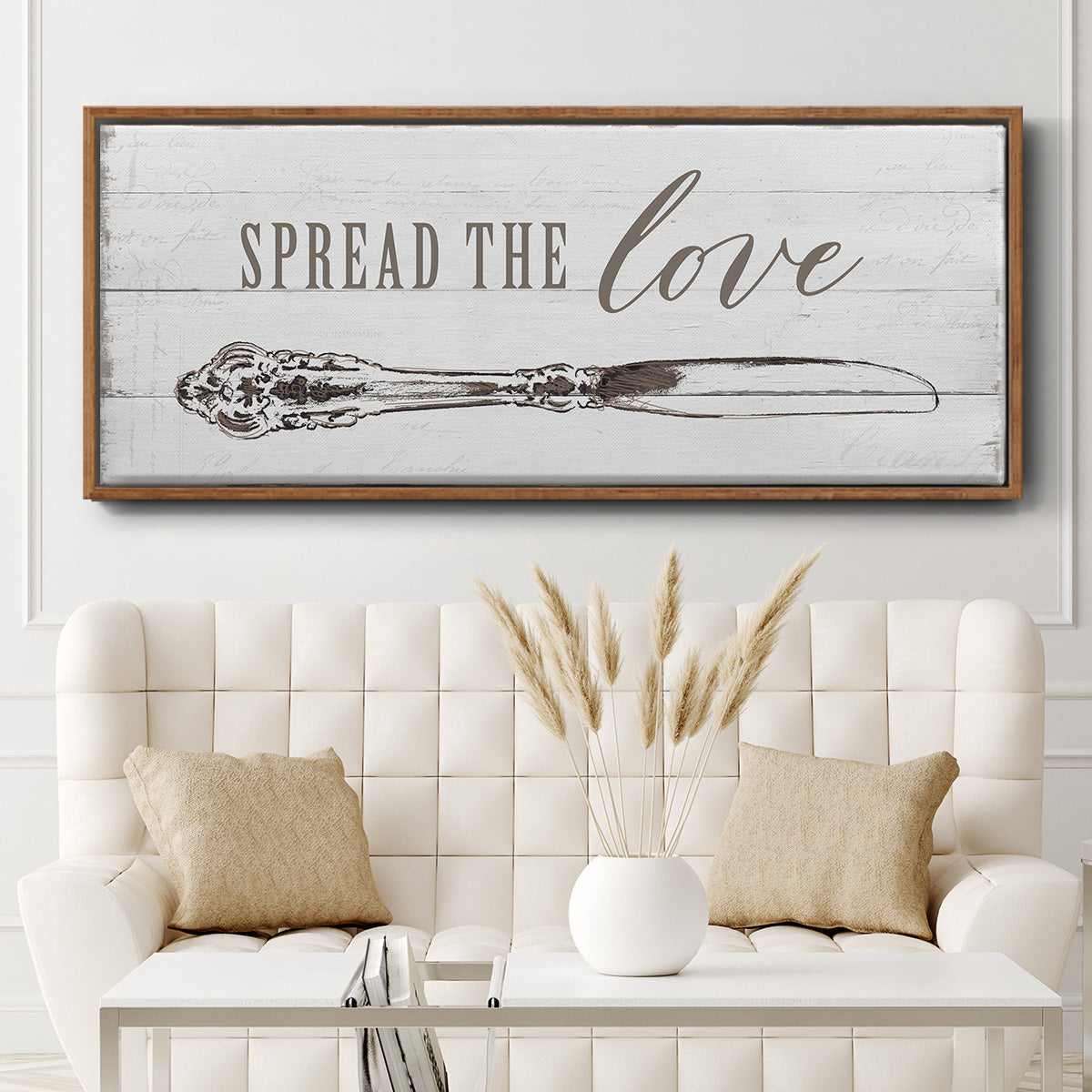 Spread the Love - Floater Framed Canvas Print