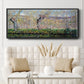 The Banks of the River Epte in Springtime, 1885 - Floater Framed Canvas Print