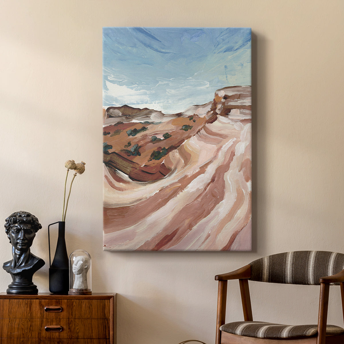 Impasto Plateau II - Canvas Art Print