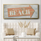 Welcome to the Beach - Floater Framed Canvas Print