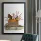 Squirrels In Pumpkin Wheelbarrow - Modern Framed Canvas Print