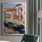 Colorful Canal - Modern Framed Canvas Print