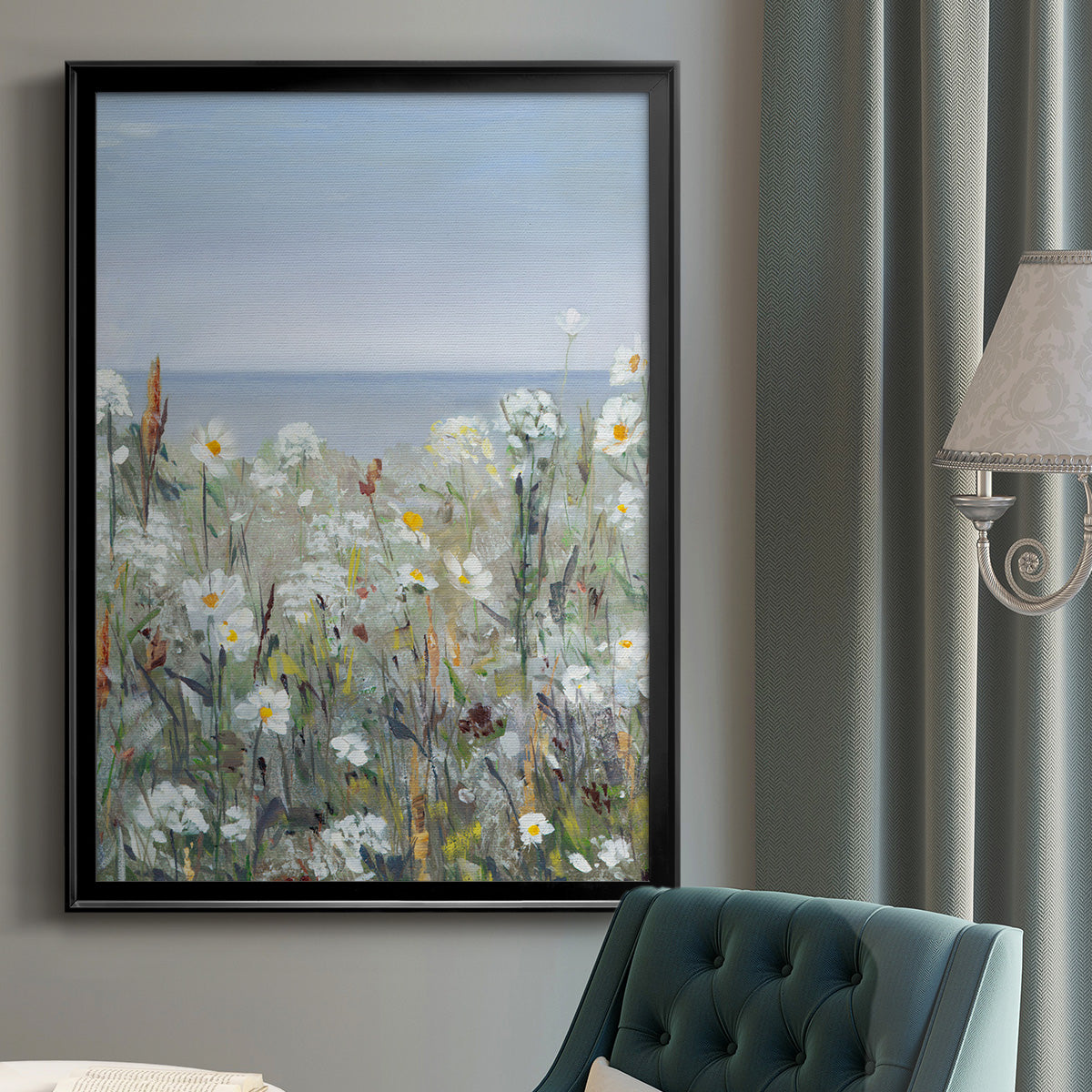 Wild Sea Breeze I - Modern Framed Canvas Print