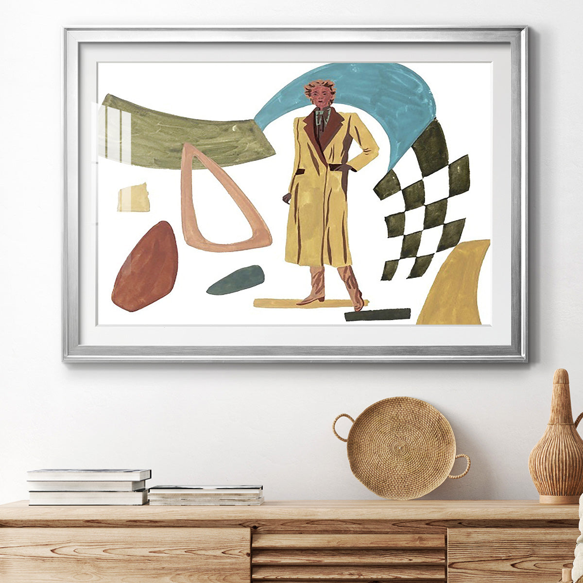 Vintage Vibes III Premium Framed Print - Ready to Hang