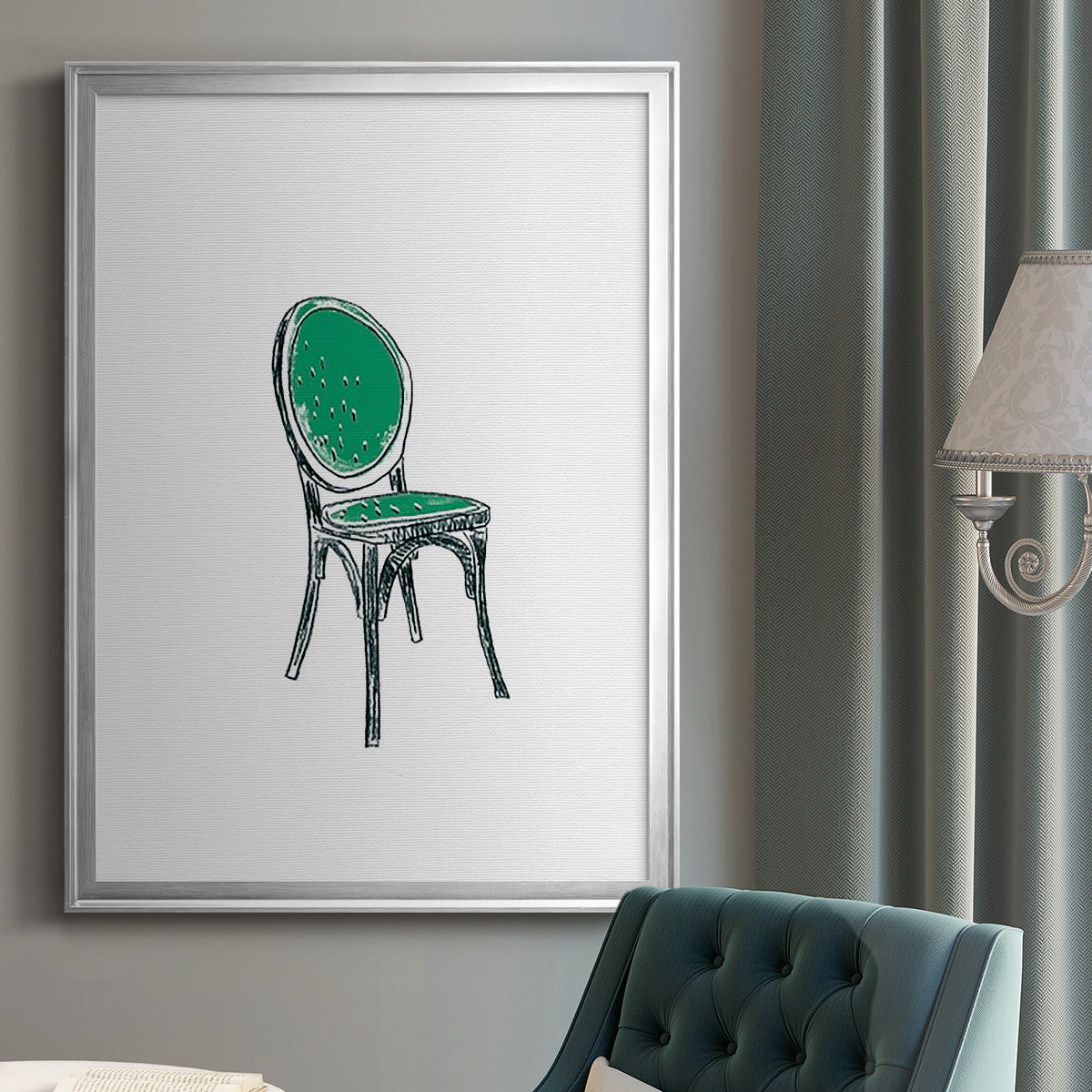 Take a Seat VIII - Modern Framed Canvas Print