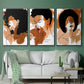 Phenomal Women I - Framed Premium Gallery Wrapped Canvas L Frame 3 Piece Set - Ready to Hang