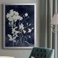 Indigo Botanical II Revisited - Modern Framed Canvas Print