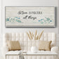 Floral Love - Floater Framed Canvas Print