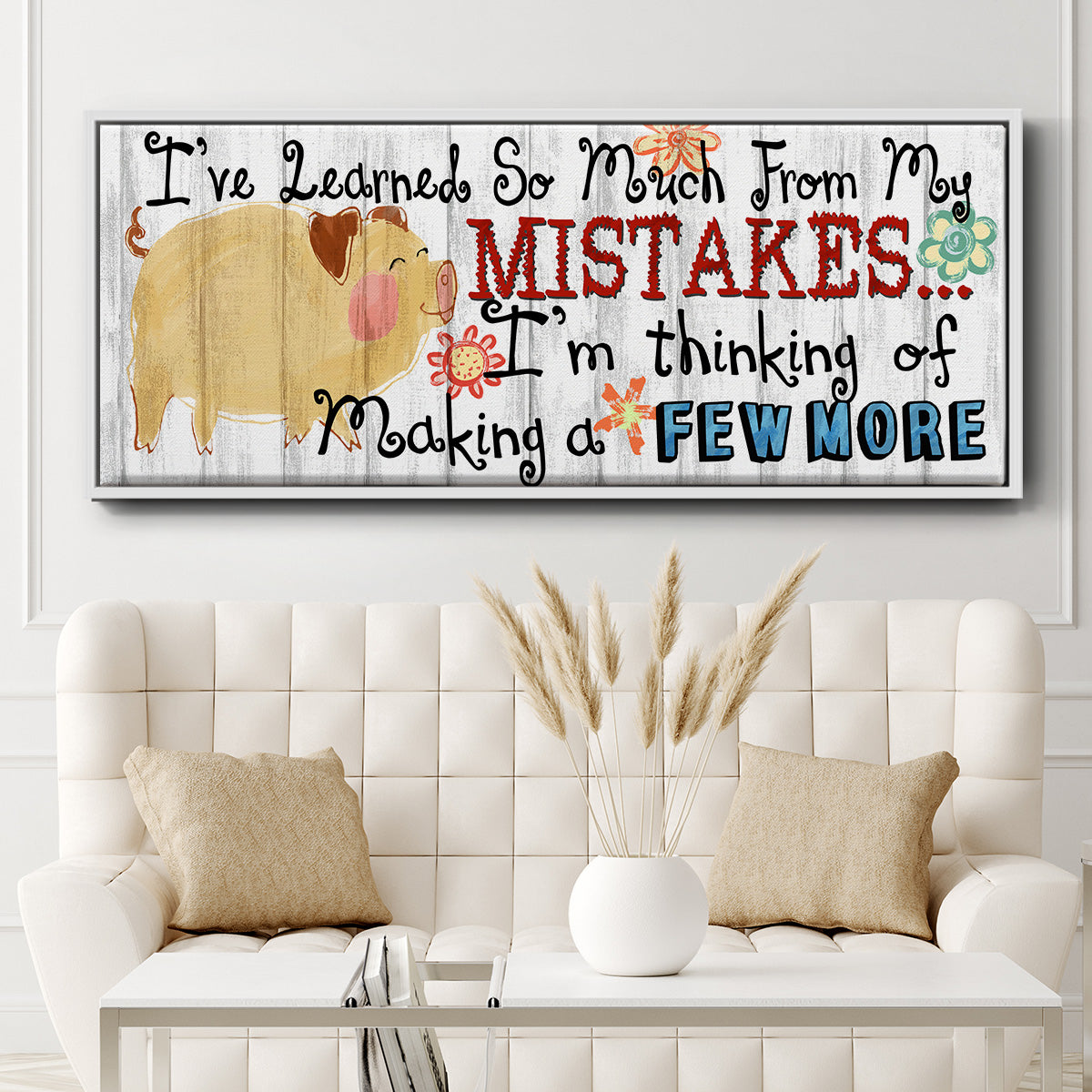 I've Learned - Floater Framed Canvas Print