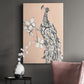 Peacock in Gold I Premium Gallery Wrapped Canvas - Ready to Hang