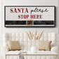 Santa Stop - Floater Framed Canvas Print
