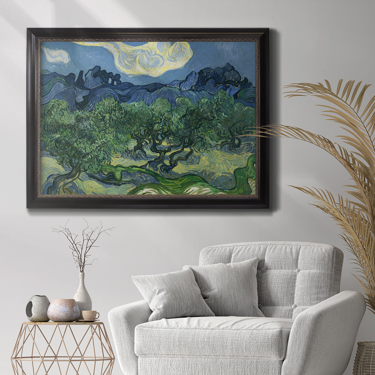 Olive Trees - Ornate Framed Canvas Print