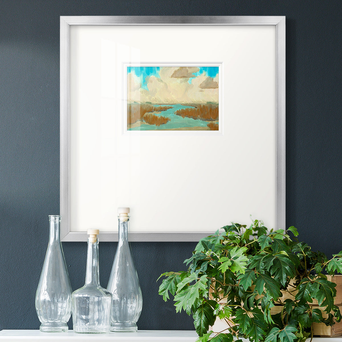 Fripp Island Water I Premium Framed Print Double Matboard