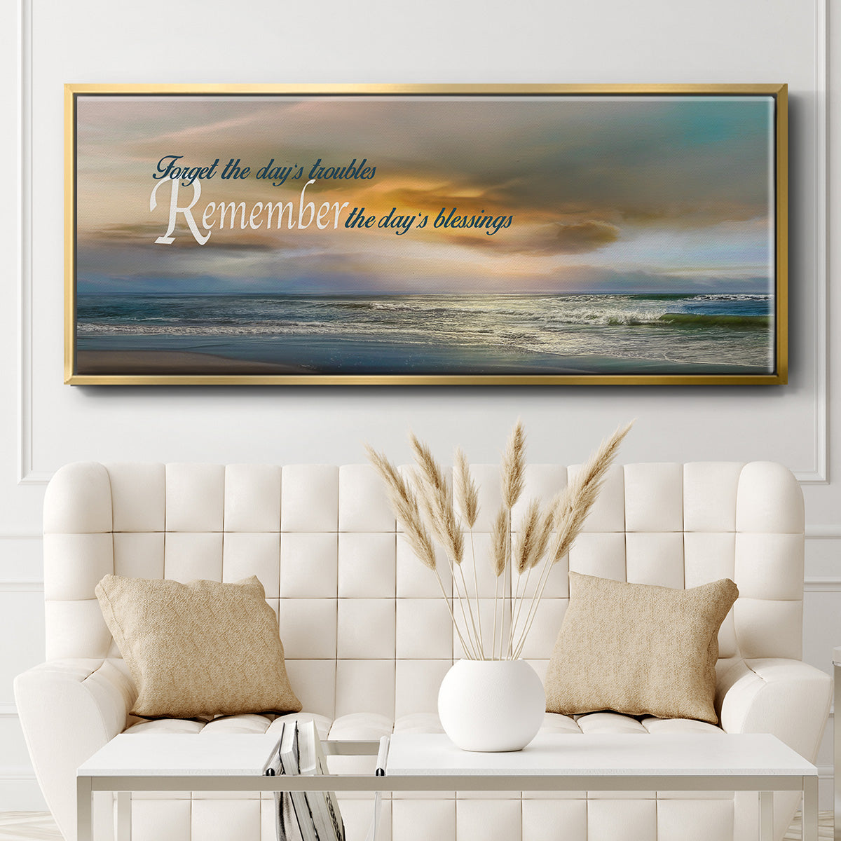 Remember - Floater Framed Canvas Print