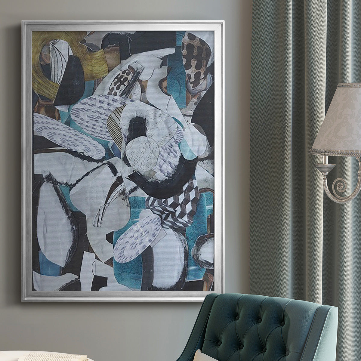 Hawaiian Beach Glass - Modern Framed Canvas Print