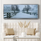 Snowy Road II - Floater Framed Canvas Print