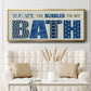 Bath Bubbles - Floater Framed Canvas Print