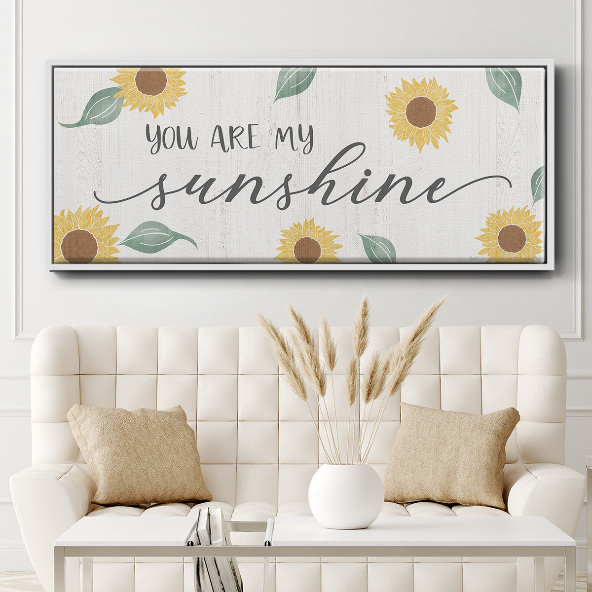 You Are My Sunshine - Floater Framed Canvas Print
