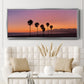 Sunset of Santa Monica - Floater Framed Canvas Print
