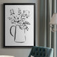 Sketchy Bouquet I - Modern Framed Canvas Print