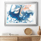 Dancing Blue I Premium Framed Print - Ready to Hang