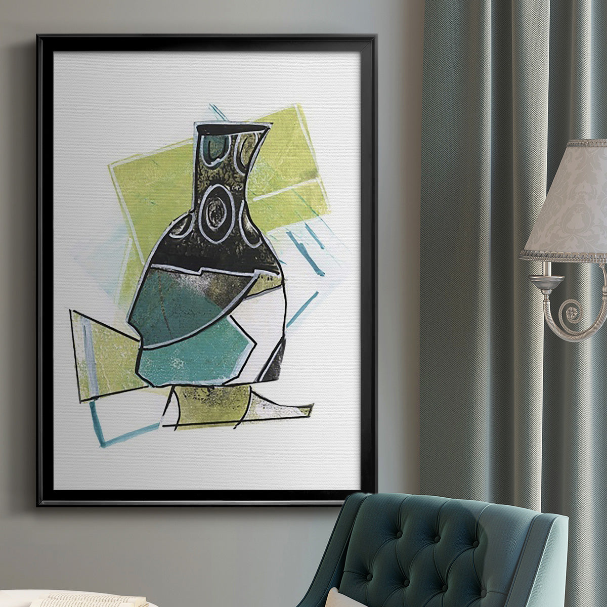 Jubilee Jugs II - Modern Framed Canvas Print