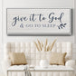 Give It To God - Floater Framed Canvas Print