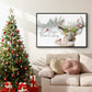 Holiday Deer Collection A - Floater Framed Canvas Print
