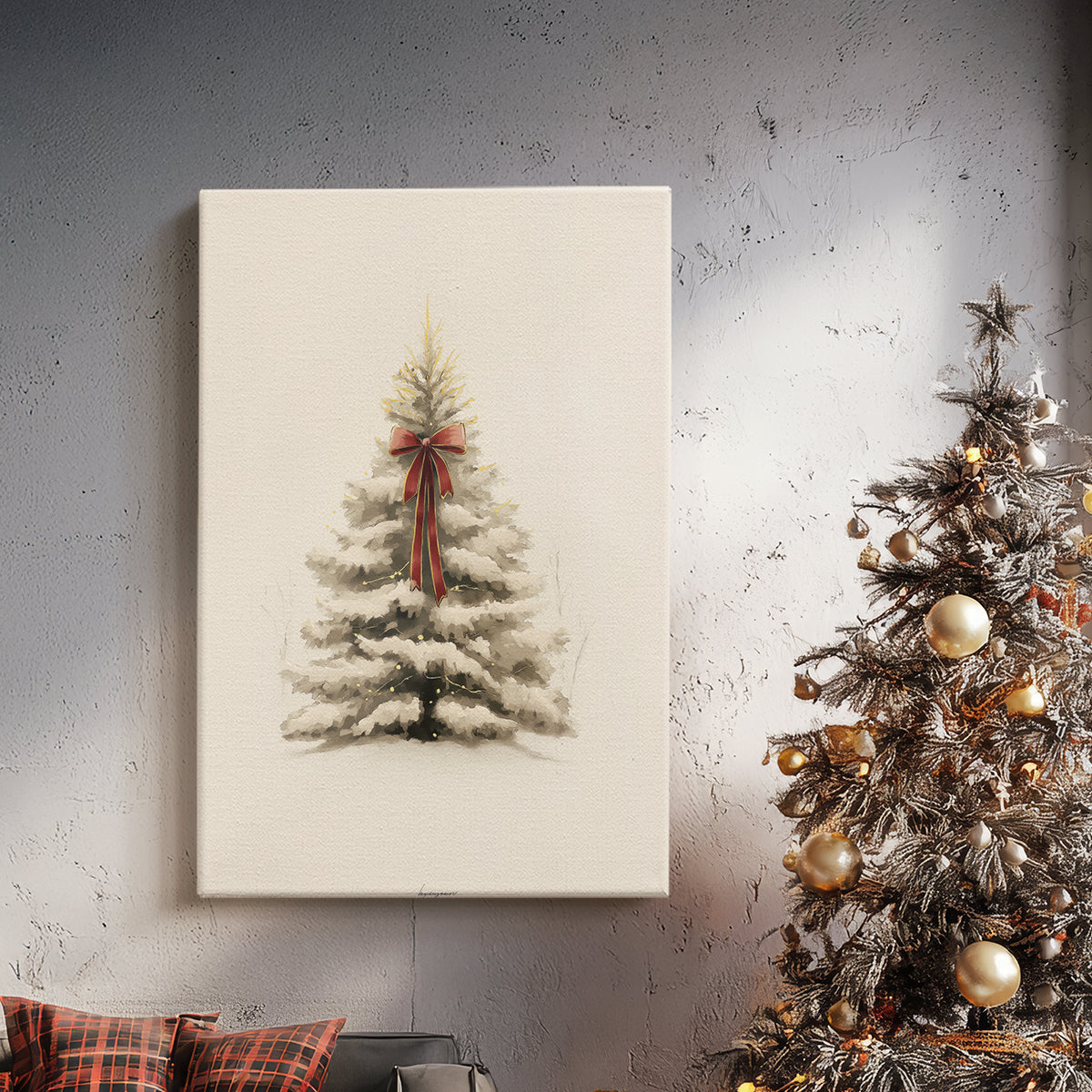 Dawn of Snowwhite Night - Canvas Art Print