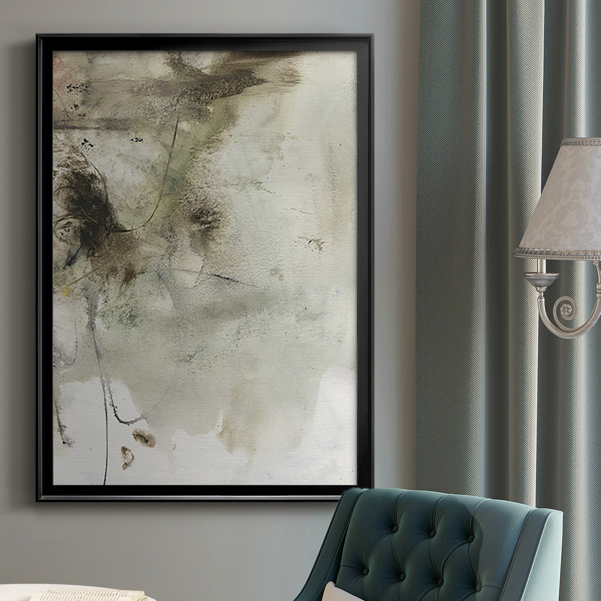 Soft Inspiration IV - Modern Framed Canvas Print