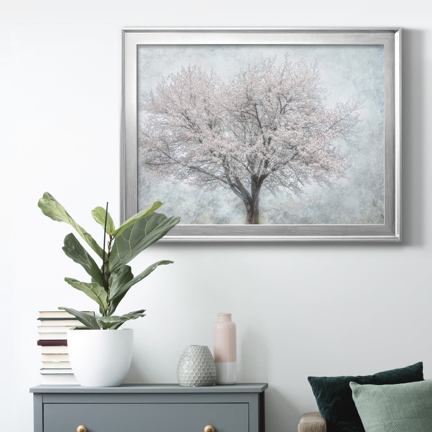 A Feel of Spring II - Modern Framed Canvas Print