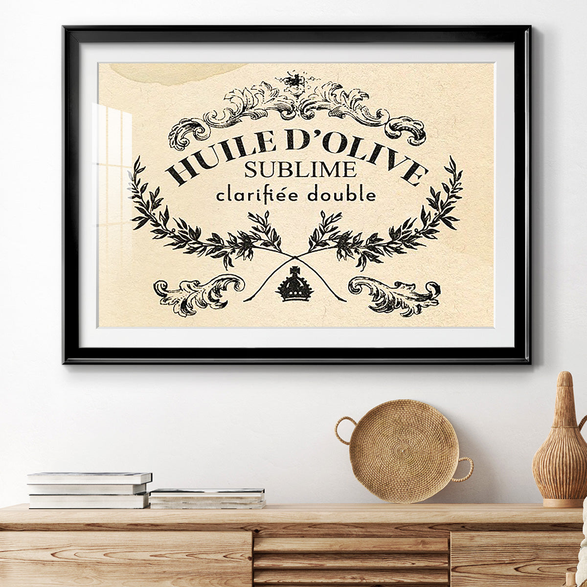 Antique French Label IV - Modern Framed Art Print