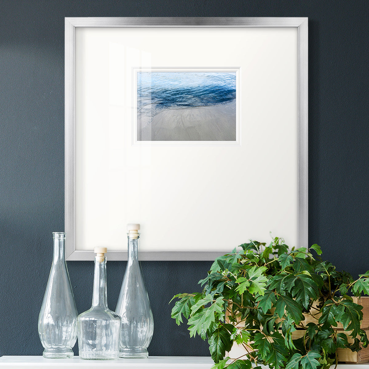 Aegean Blue Water Premium Framed Print Double Matboard